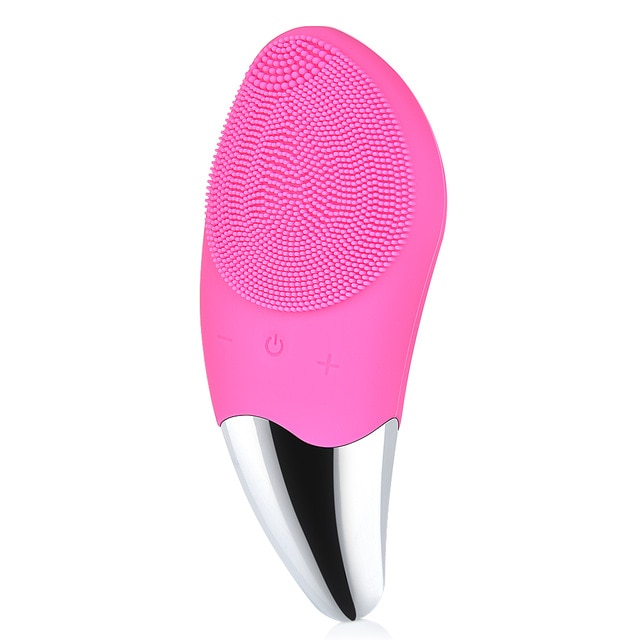 Ultrasonic Vibration Silicone Cleansing Facial Brush