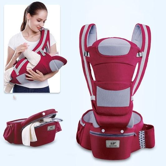 Baby Carrier With Hip Seat Sling Ergonomic Soft Breathable
