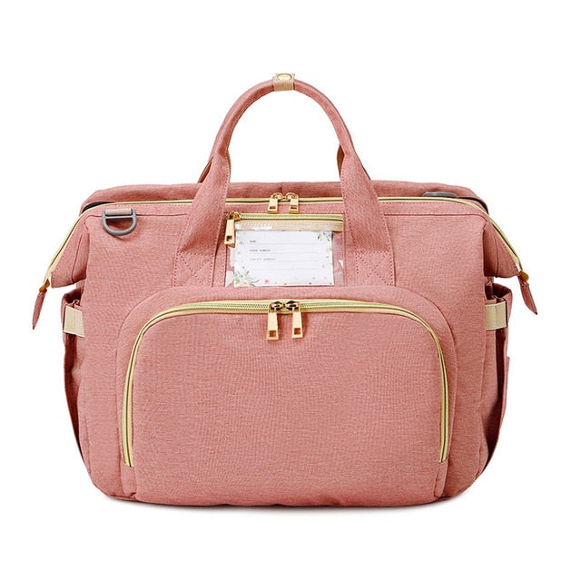 3 In 1 Diaper Bag Backpack with Changing Bed