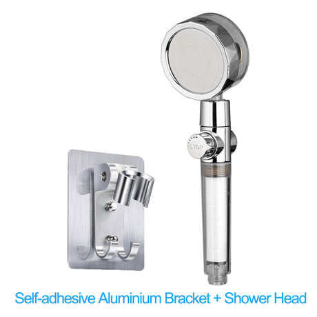 Shower Head with Stop Button and Cotton Filter Turbocharged
