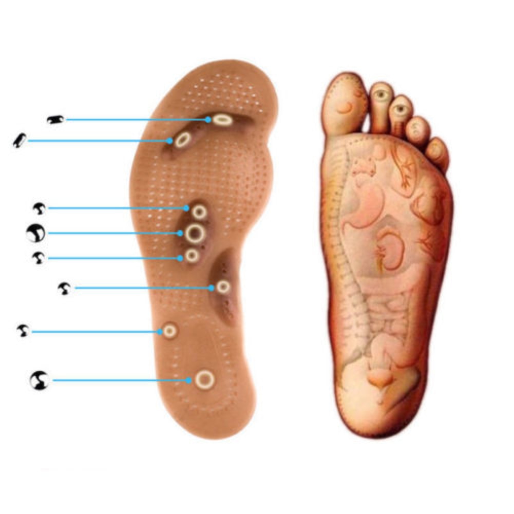 Magnetic Foot Health Massage Acupressure Slimming Insole (Pair)