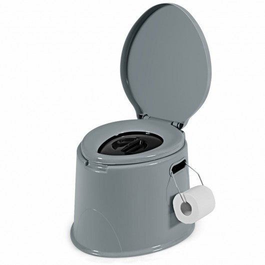 Portable Travel Toilet with Paper Holder for Indoor Outdoor