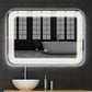LED Bathroom Vanity Wall-Mount Mirror with Touch Button